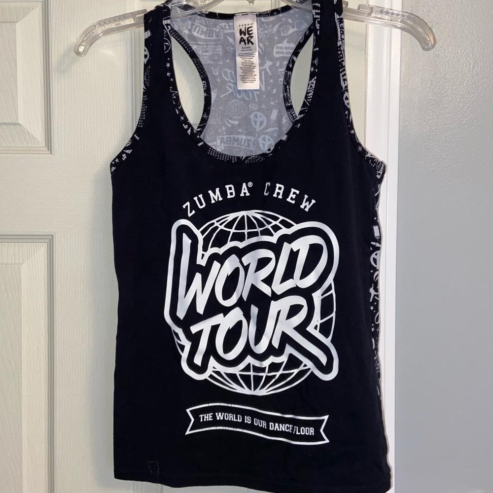 Zumba racerback top, size Large